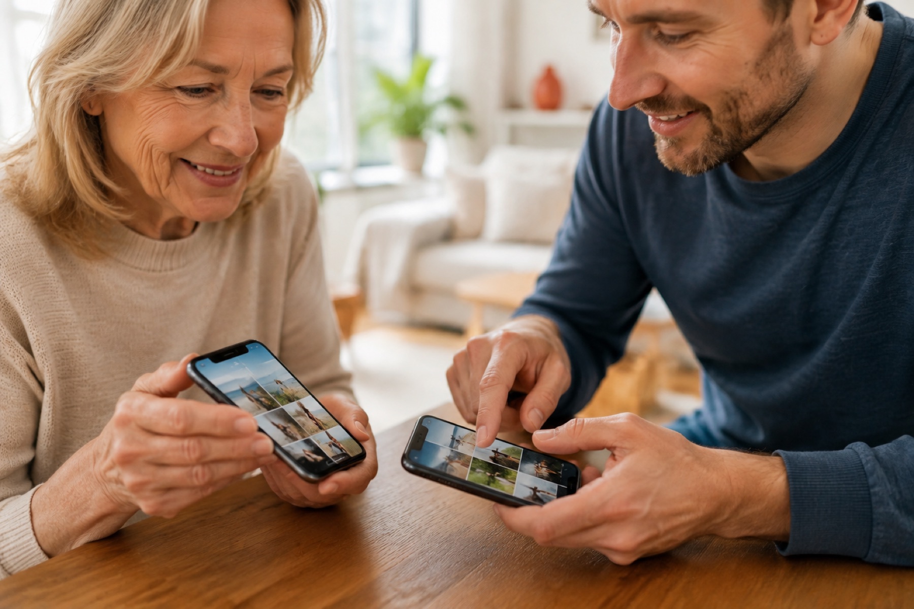 Persönliche Hilfe beim Übertragen von Fotos auf ein neues Handy