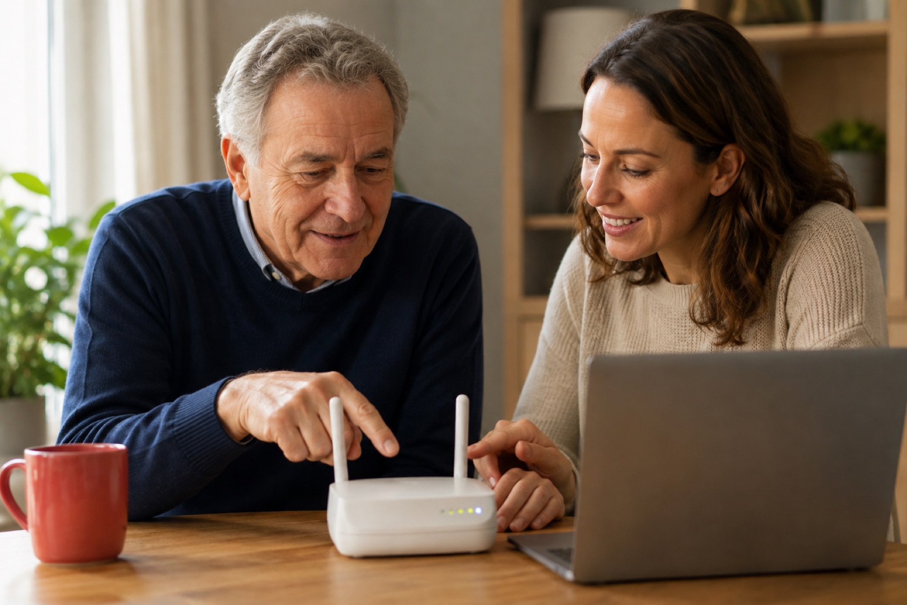 Persönliche Hilfe beim Einrichten eines WLAN-Routers